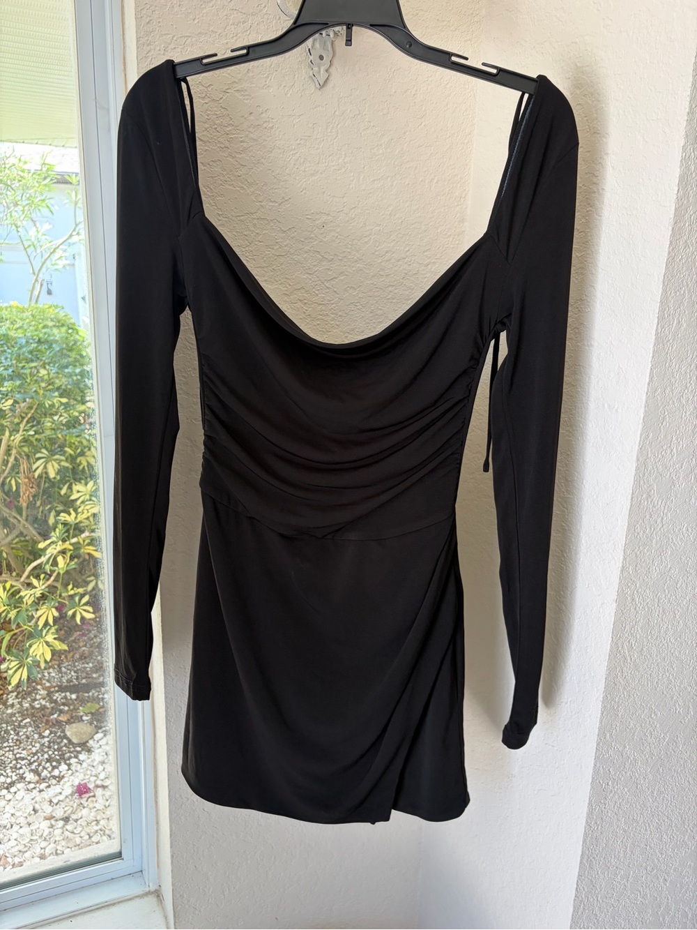 Tiger Mist long sleeve black mini dress Women’s Size Small
